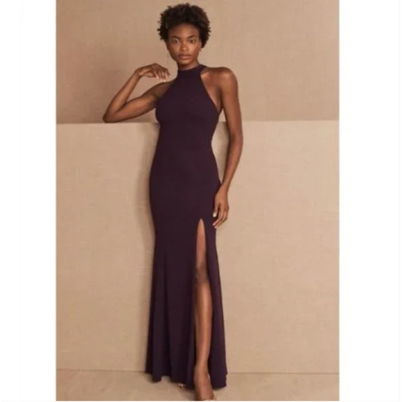 Bhldn Montreal Crepe Maxi Dress 6 Nwt 
